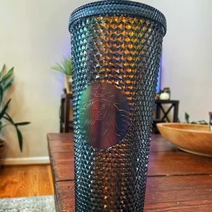 2020 Black Studded Iridescent Halloween Tumbler